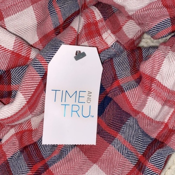 TIME and Tru red plaid new with tags size XXlarge - Picture 7 of 7